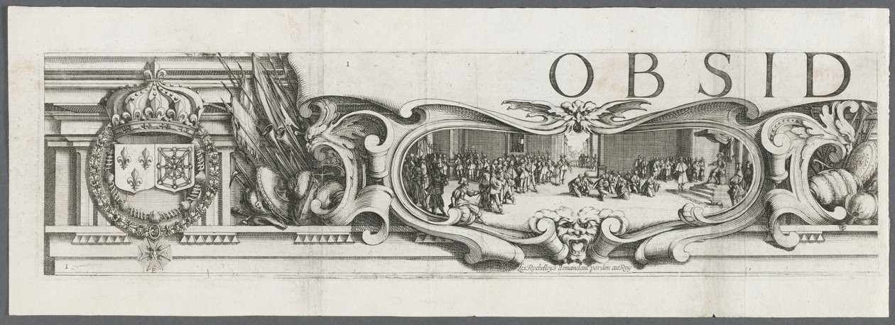 Le siège de La Rochelle : Planche 1 - Jacques Callot