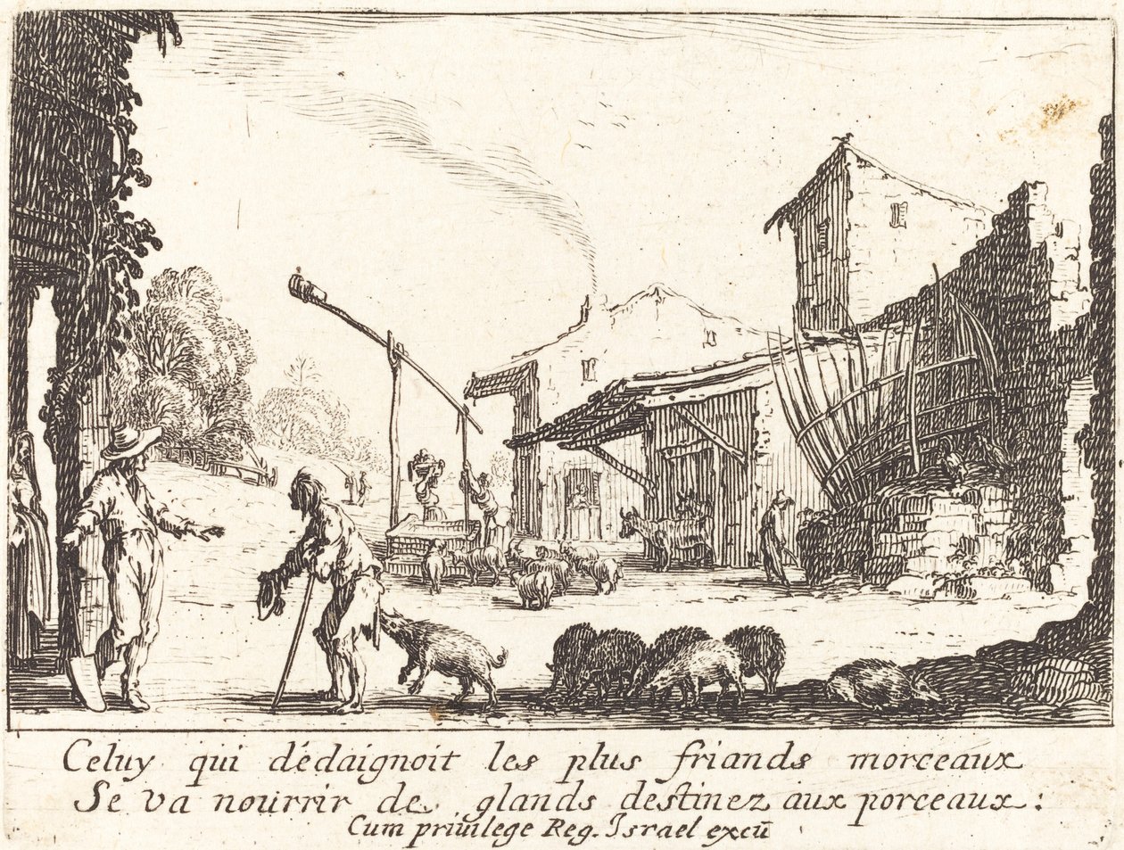 Le Porcher, 1635 - Jacques Callot