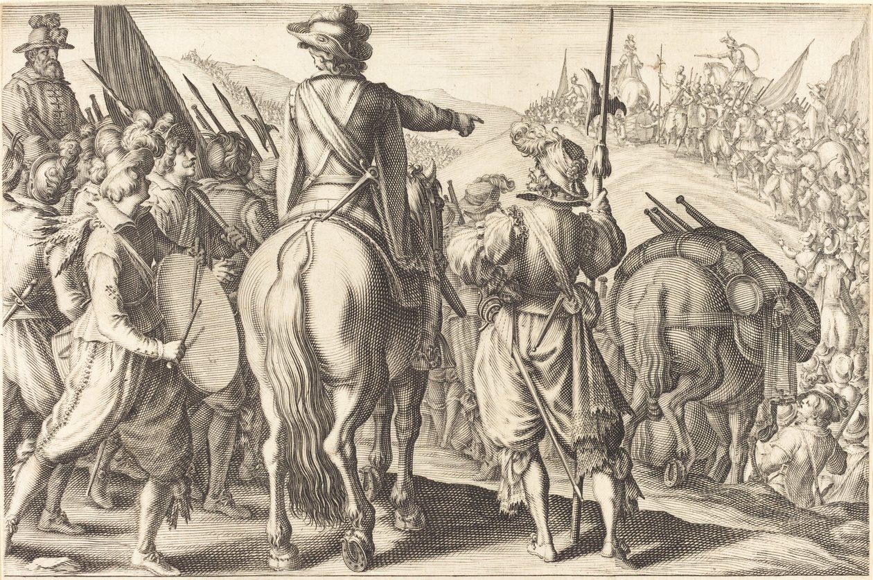 Les troupes en marche - Jacques Callot