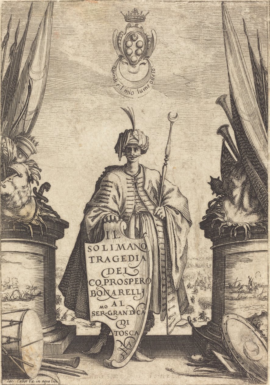 Page de titre pour "Il Solimano" - Jacques Callot
