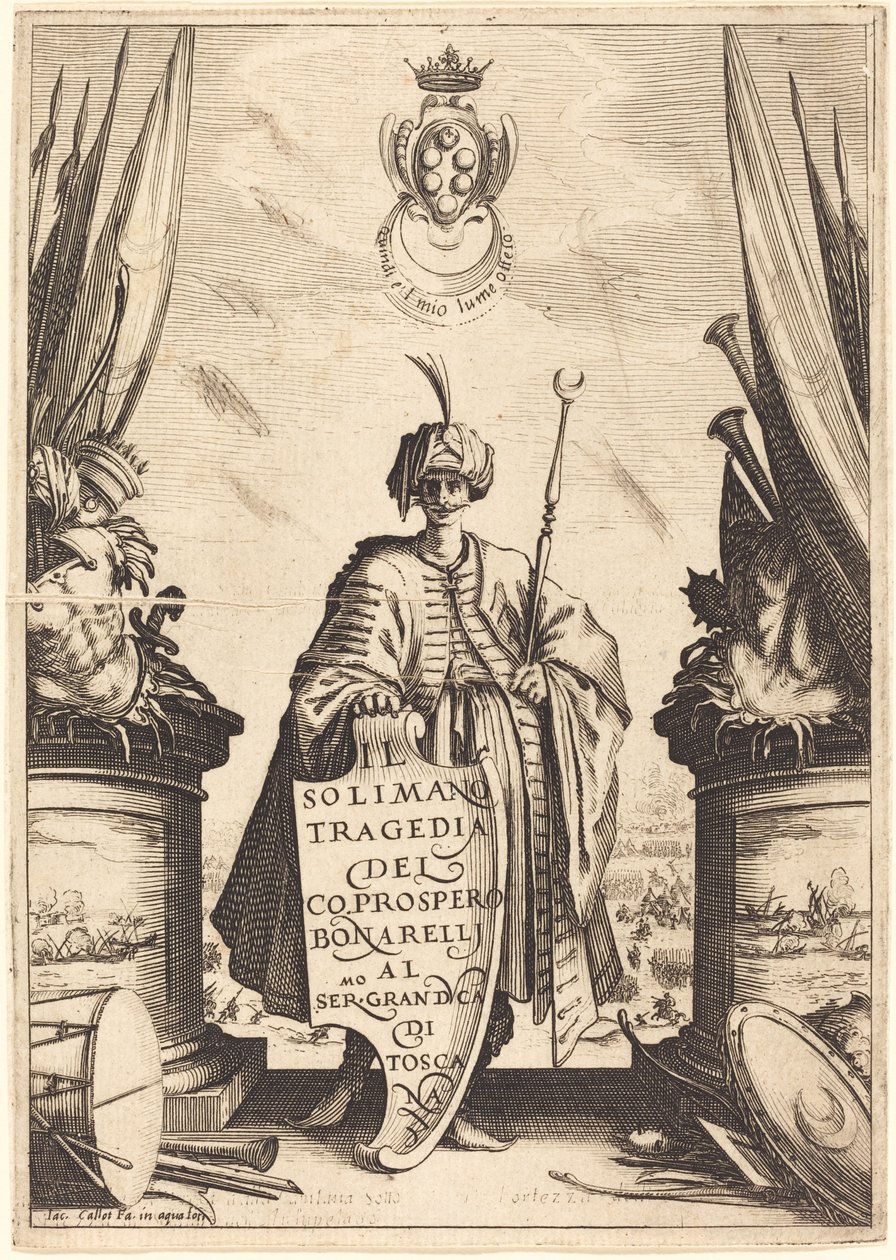 Page de titre pour "Il Solimano" - Jacques Callot