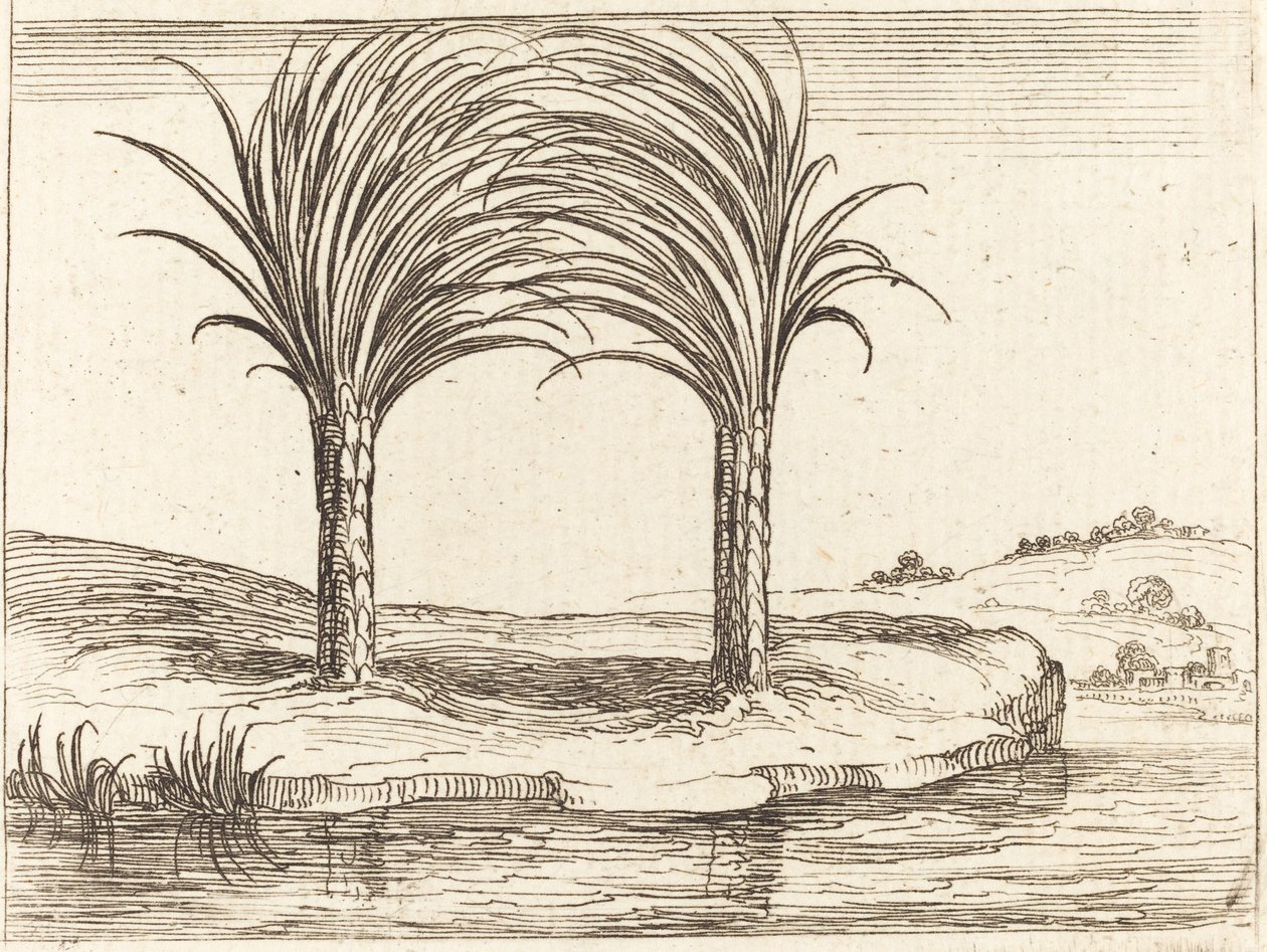 Deux palmiers - Jacques Callot