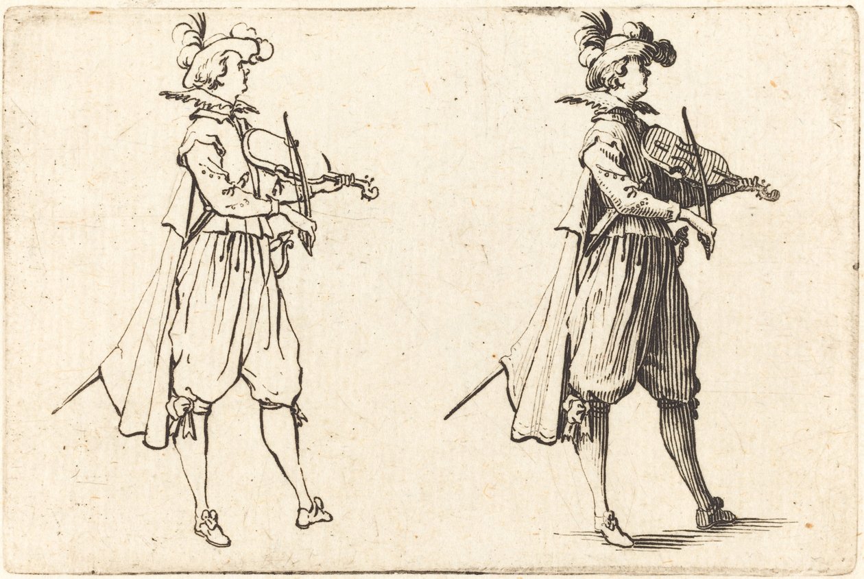 Violoniste, vers 1622 - Jacques Callot