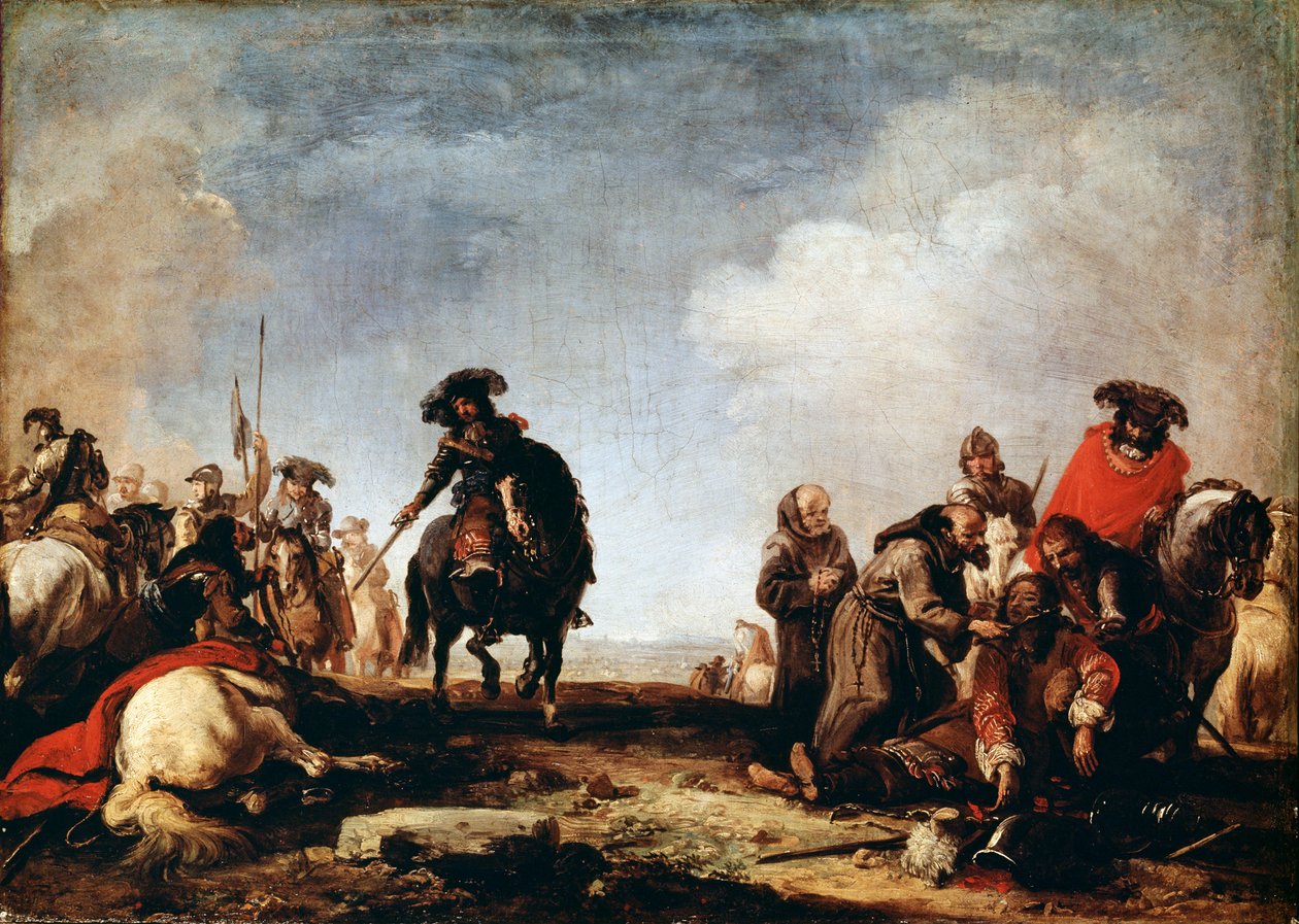Après une bataille, 17e siècle - Jacques Courtois