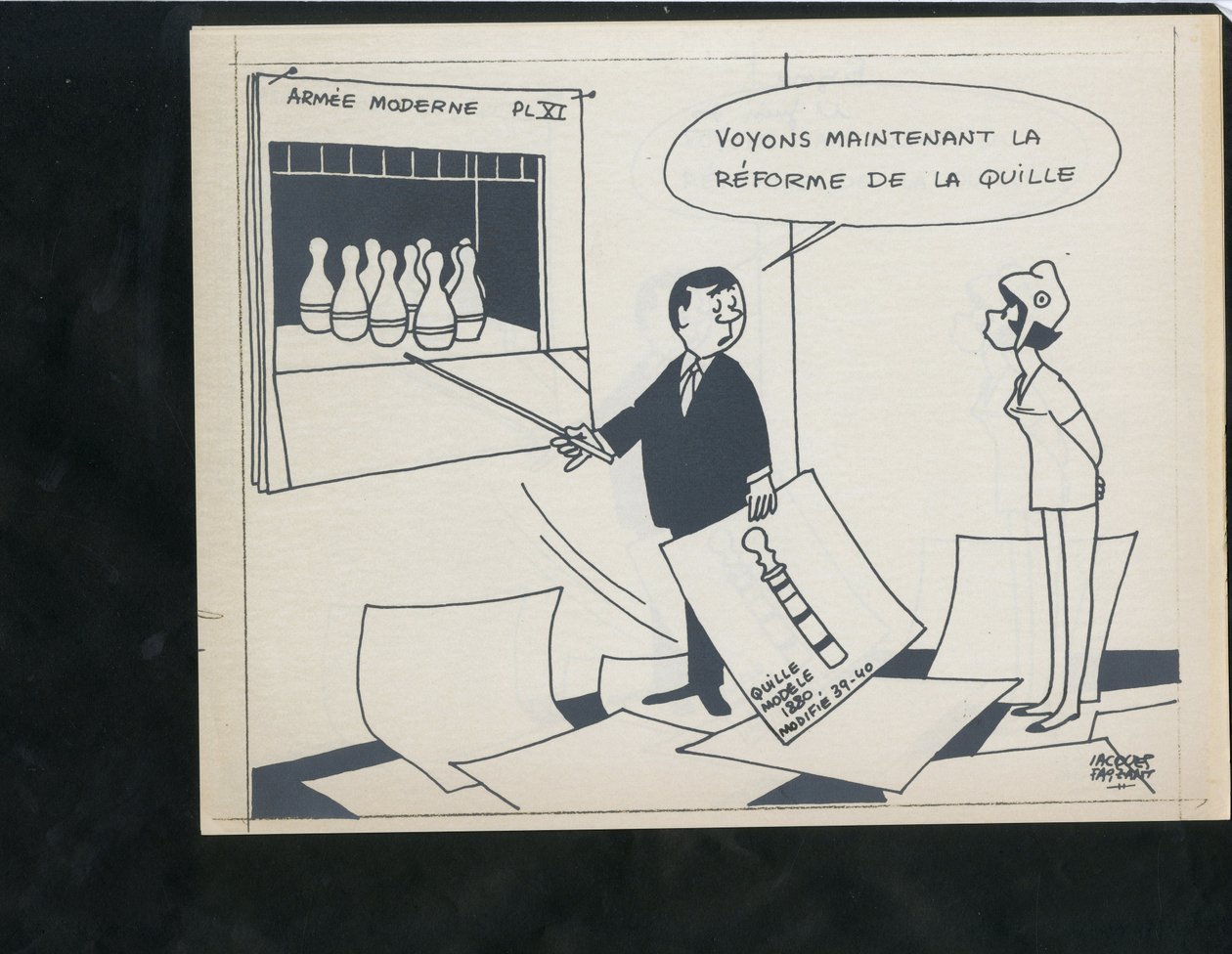 Le Figaro, Satirique en N  B - Jacques Faizant