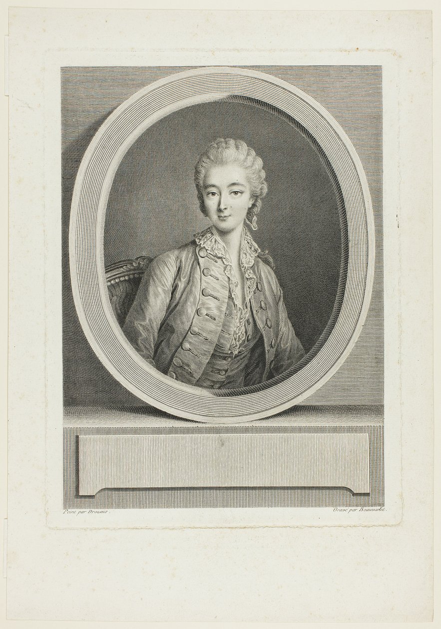 Portrait - Jacques Firmin Beauvarlet