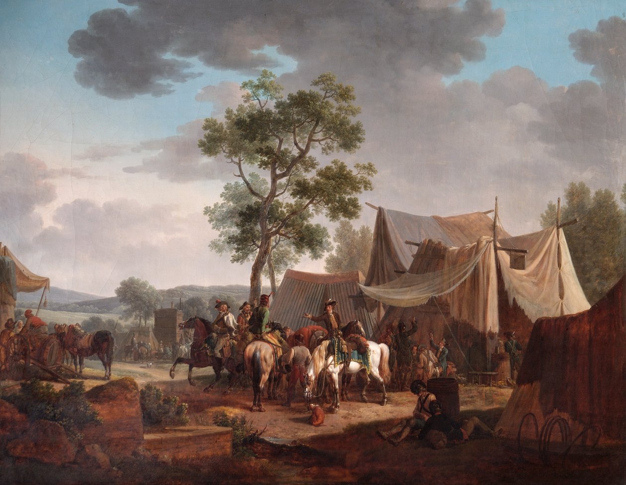Un campement - Jacques Francois Joseph Swebach