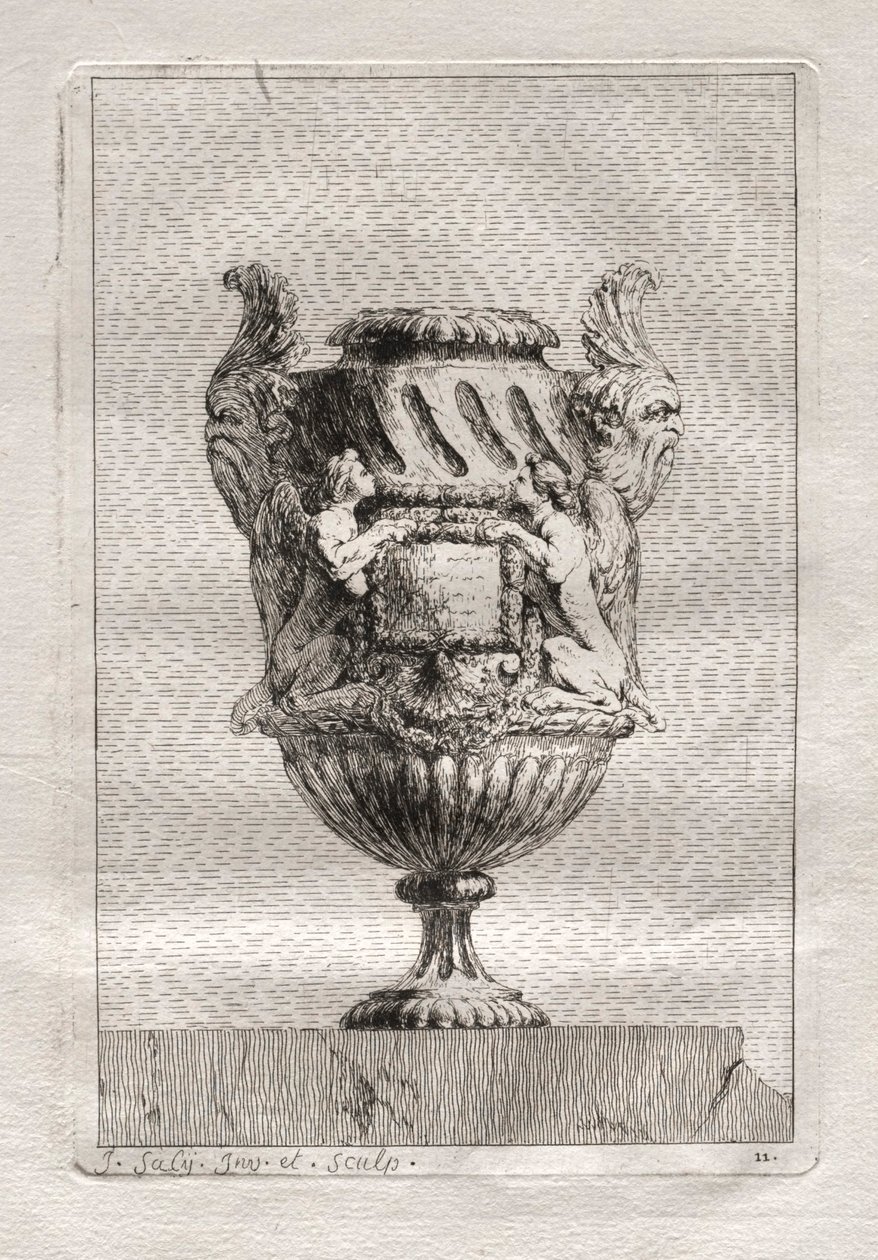 Suite de vases :  Planche 11 - Jacques François Saly