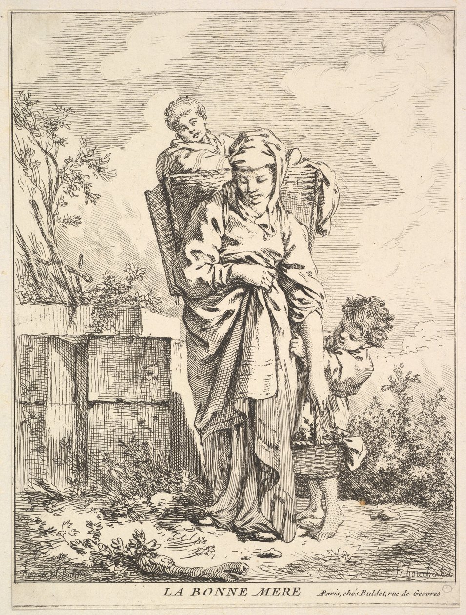 La Bonne Mère, XVIIIe siècle - Jacques Gabriel Huquier