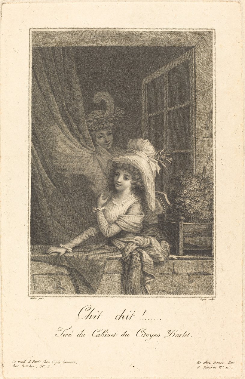 Chit chit - Jacques Louis Copia after Jean Baptiste Mallet
