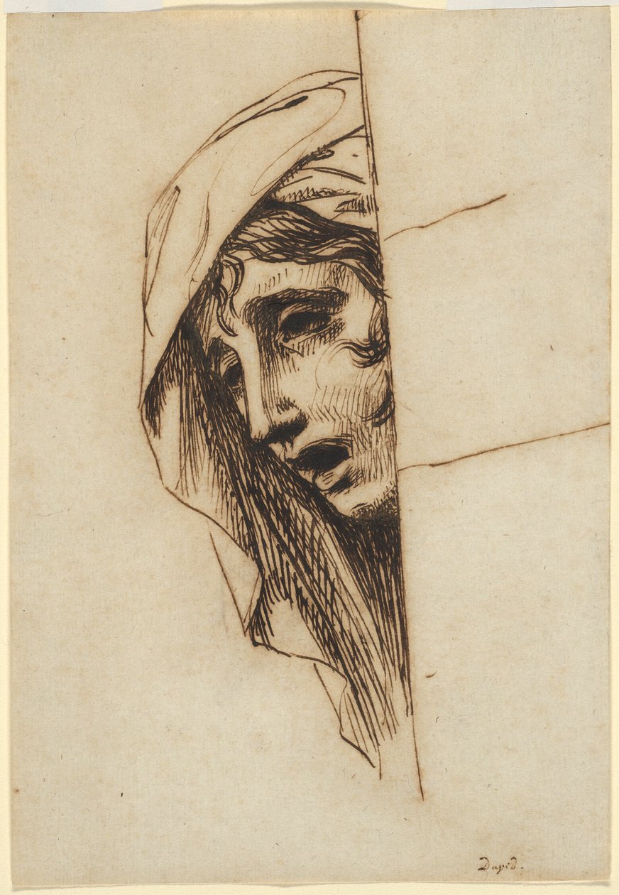 Tête de femme - Jacques Louis David