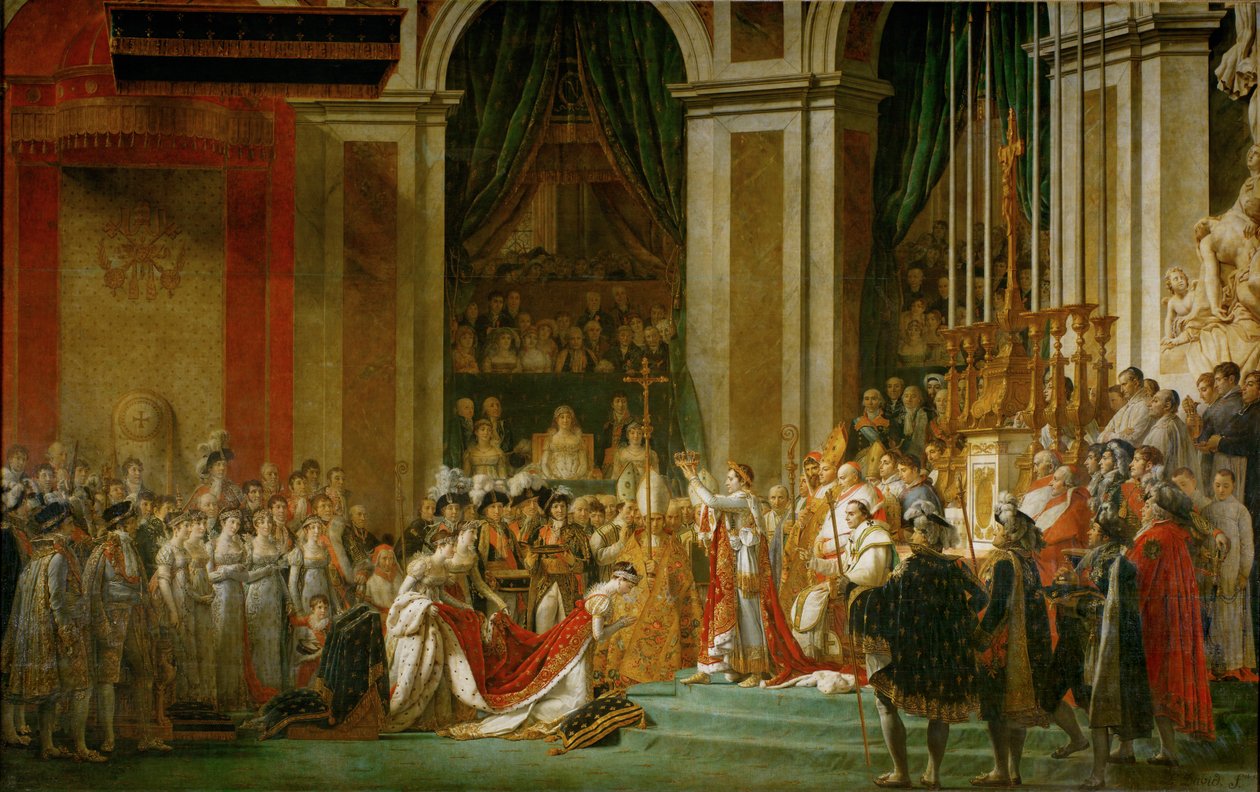 Sacre de Napoleon in Notre-Dame … - Jacques Louis David