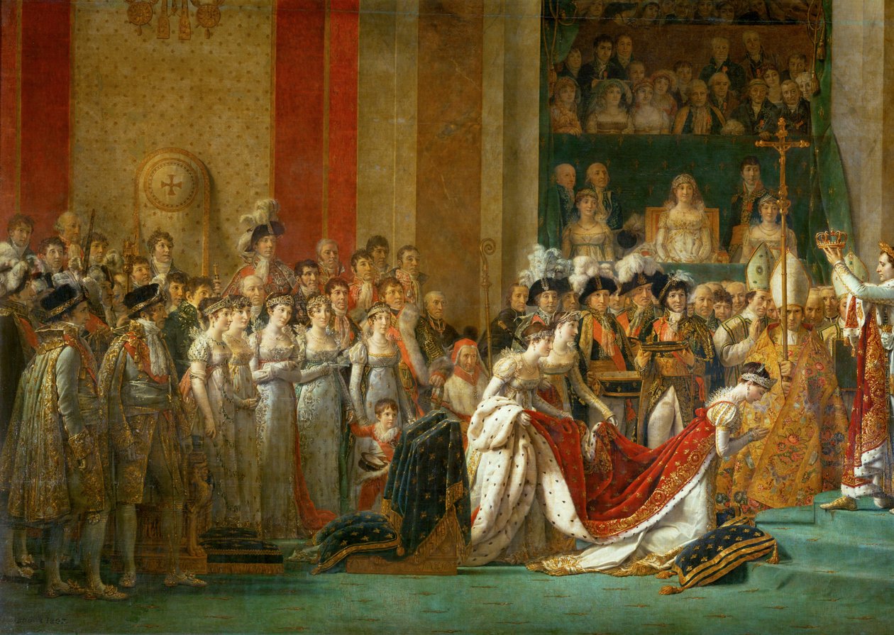 Sacre de Napoleon in Notre-Dame … - Jacques Louis David