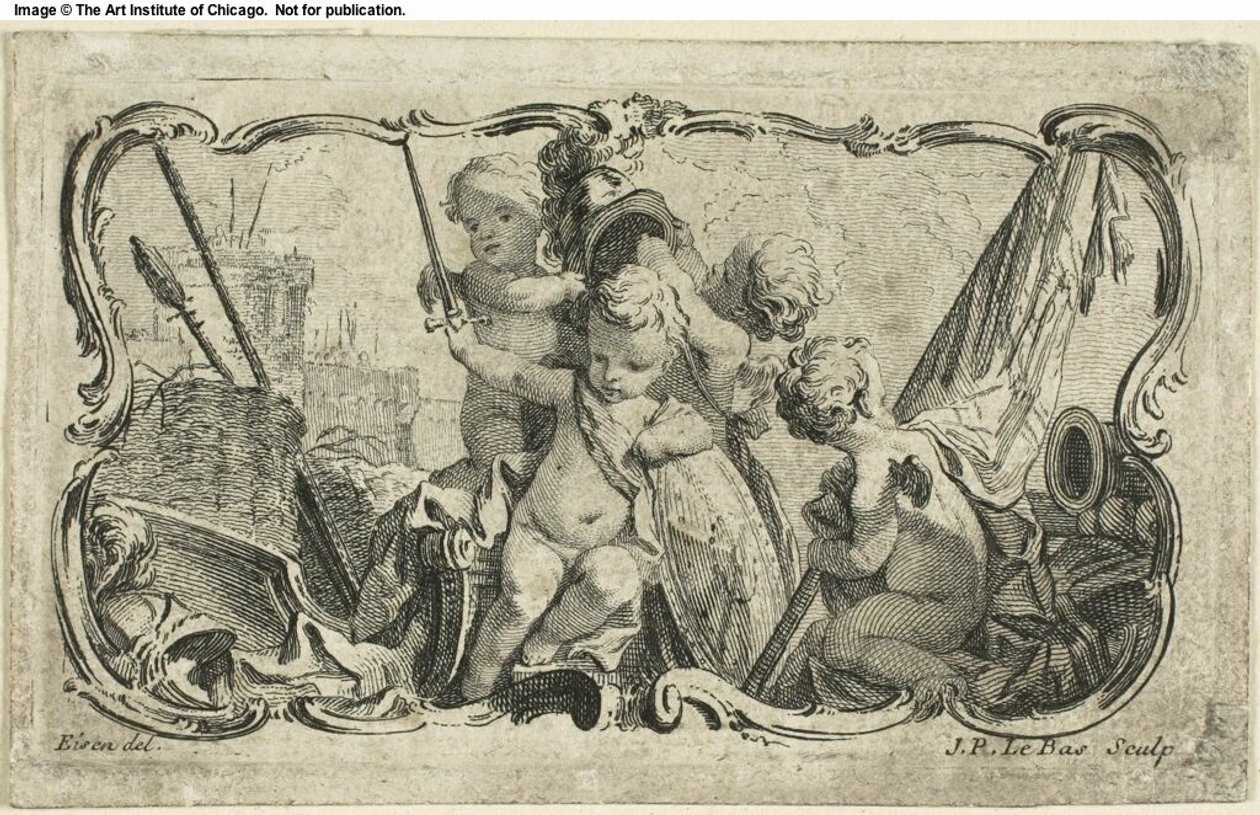 Putti en guerre - Jacques Philippe Le Bas