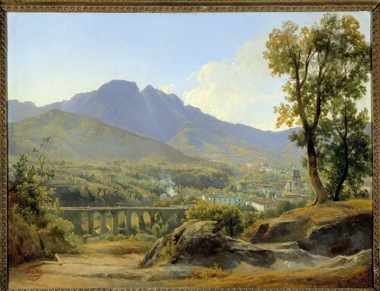 Paysage, vue depuis la Villa Cava - Jacques Raymond Brascassat