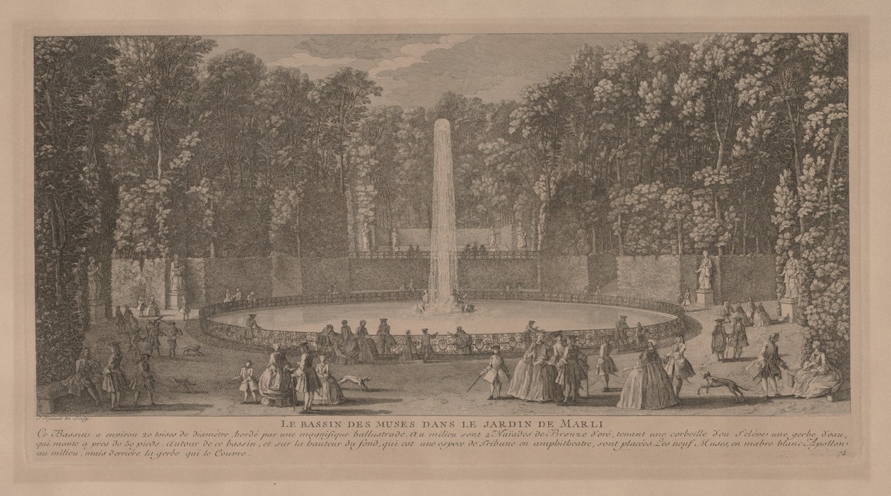 Bassin des Muses à Marli - Jacques Rigaud