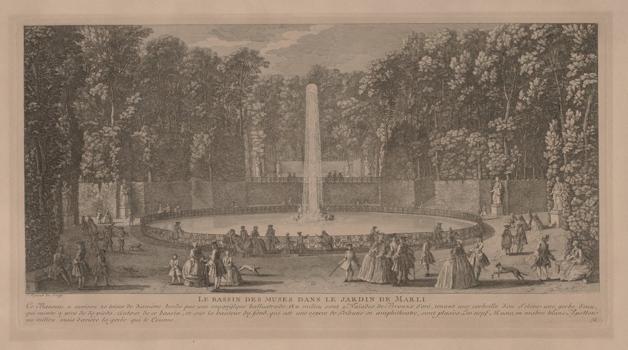 Bassin des Muses à Marli - Jacques Rigaud