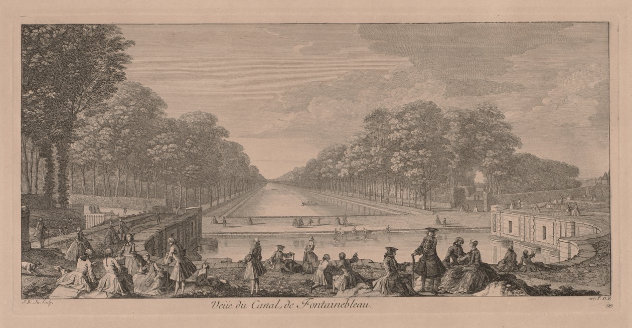 Le canal à Fontainebleau - Jacques Rigaud