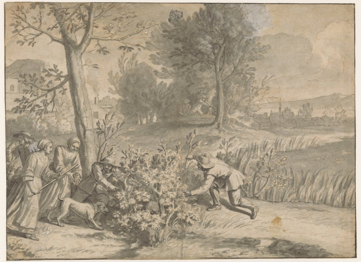 Chasse aux lapins et aux canards - Jacques Stella (attributed to)