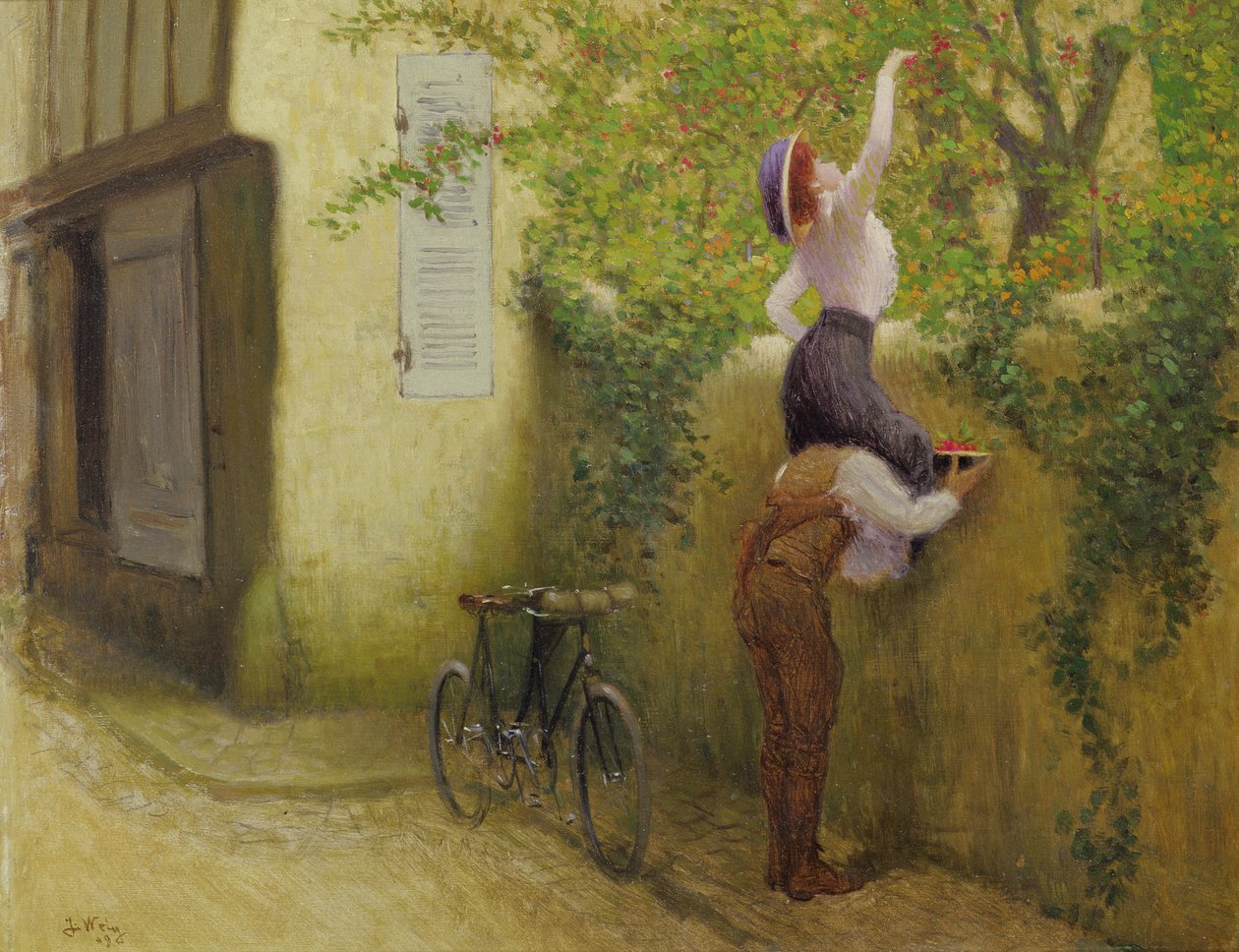 Récolte de prunes - Jacques Wely