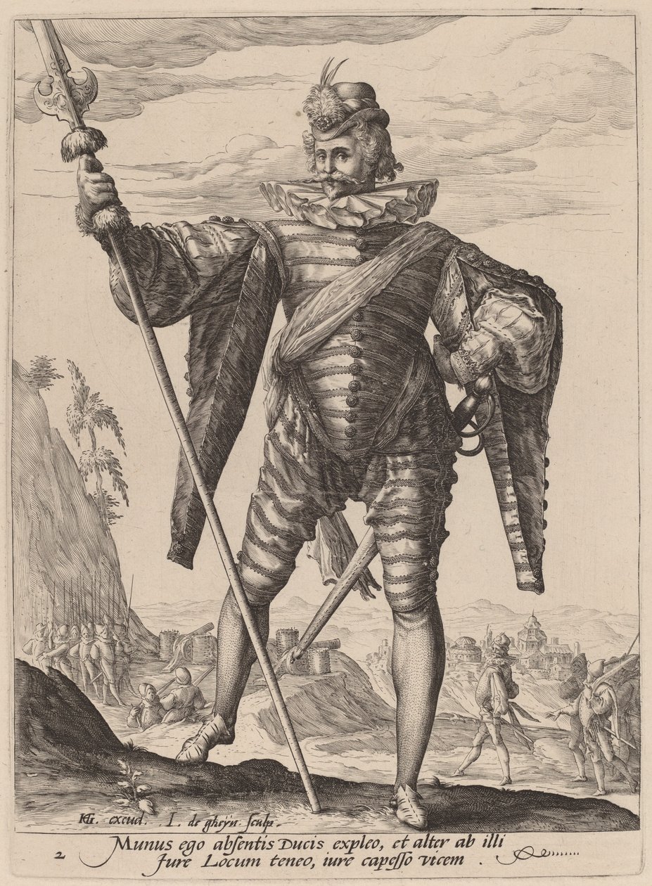 Lieutenant-colonel - Jacques de Gheyn II after Hendrik Goltzius