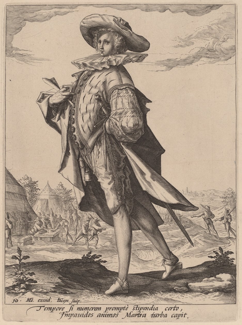 Trésorier - Jacques de Gheyn II after Hendrik Goltzius