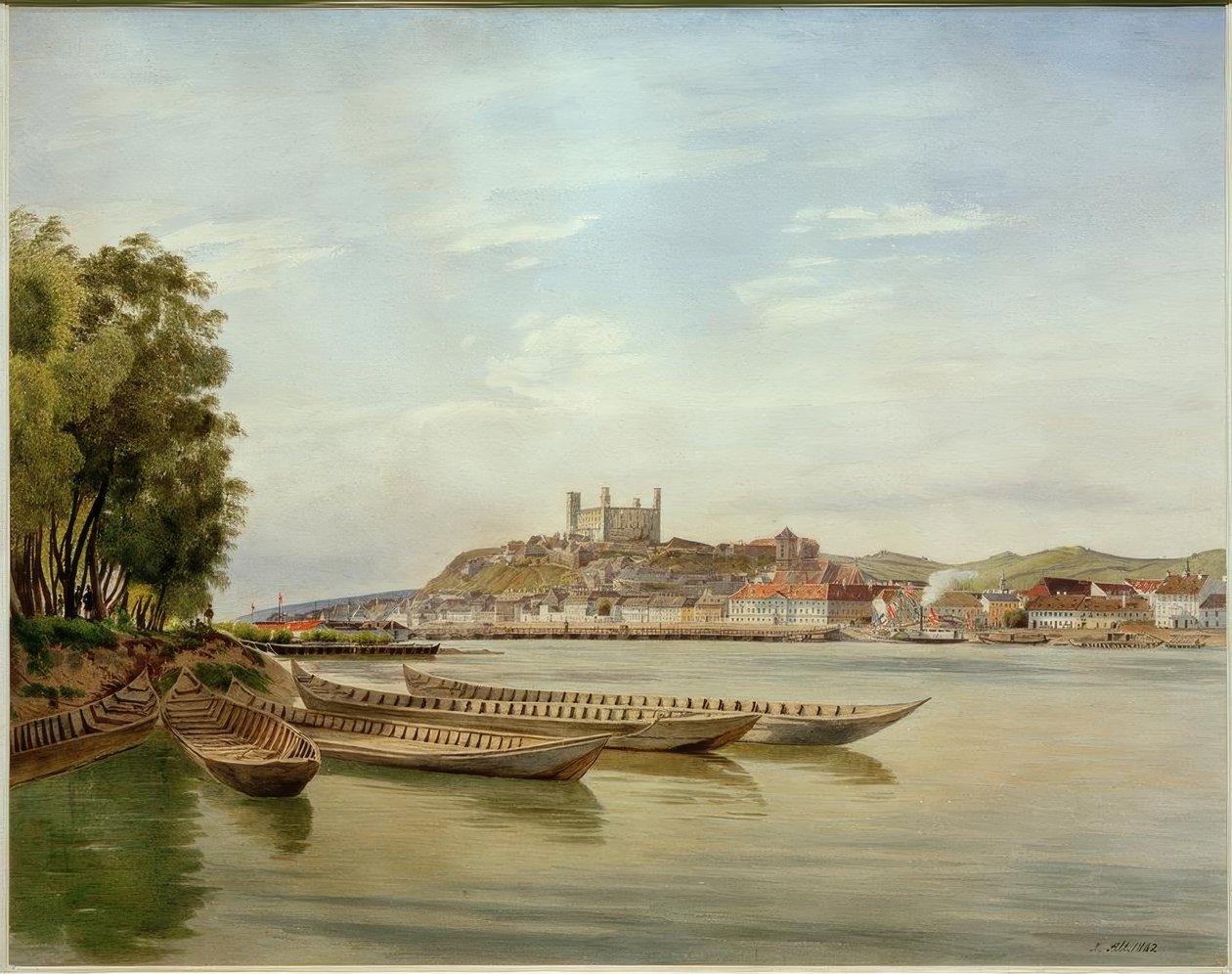 Vue de Bratislava - Jakob Alt