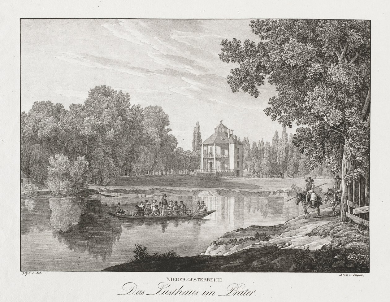 Nieder-Österreich, Das Lusthaus im Prater - Jakob Alt