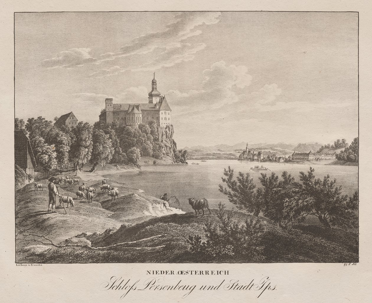 Basse-Autriche, Château Persenbeug et ville d