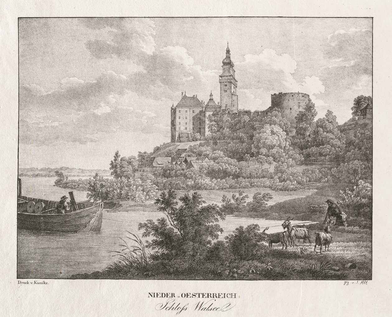 Nieder-Österreich, Schloss Walseel - Jakob Alt