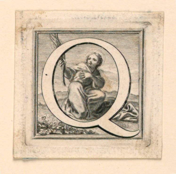Lettre capitale décorée Q - Jakob Frey