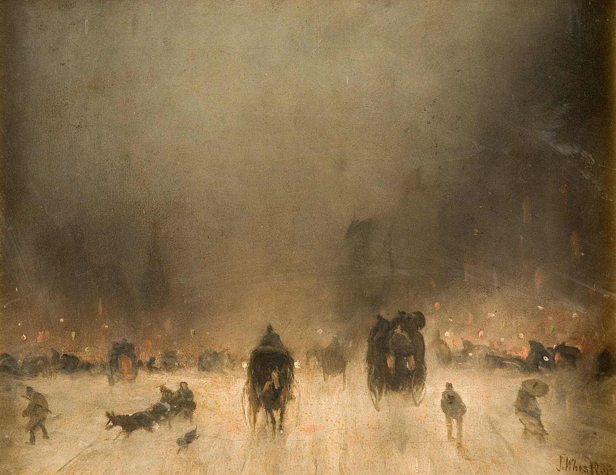 Une nuit brumeuse à Londres - James Abbott McNeill Whistler