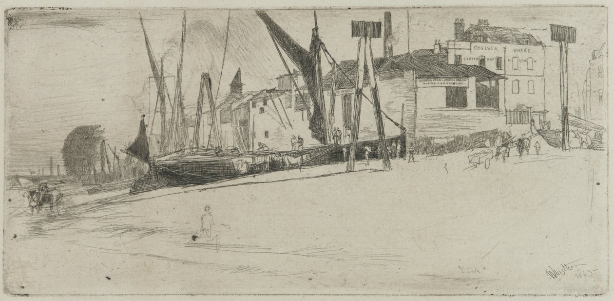 Chelsea Wharf, 1863 - James Abbott McNeill Whistler
