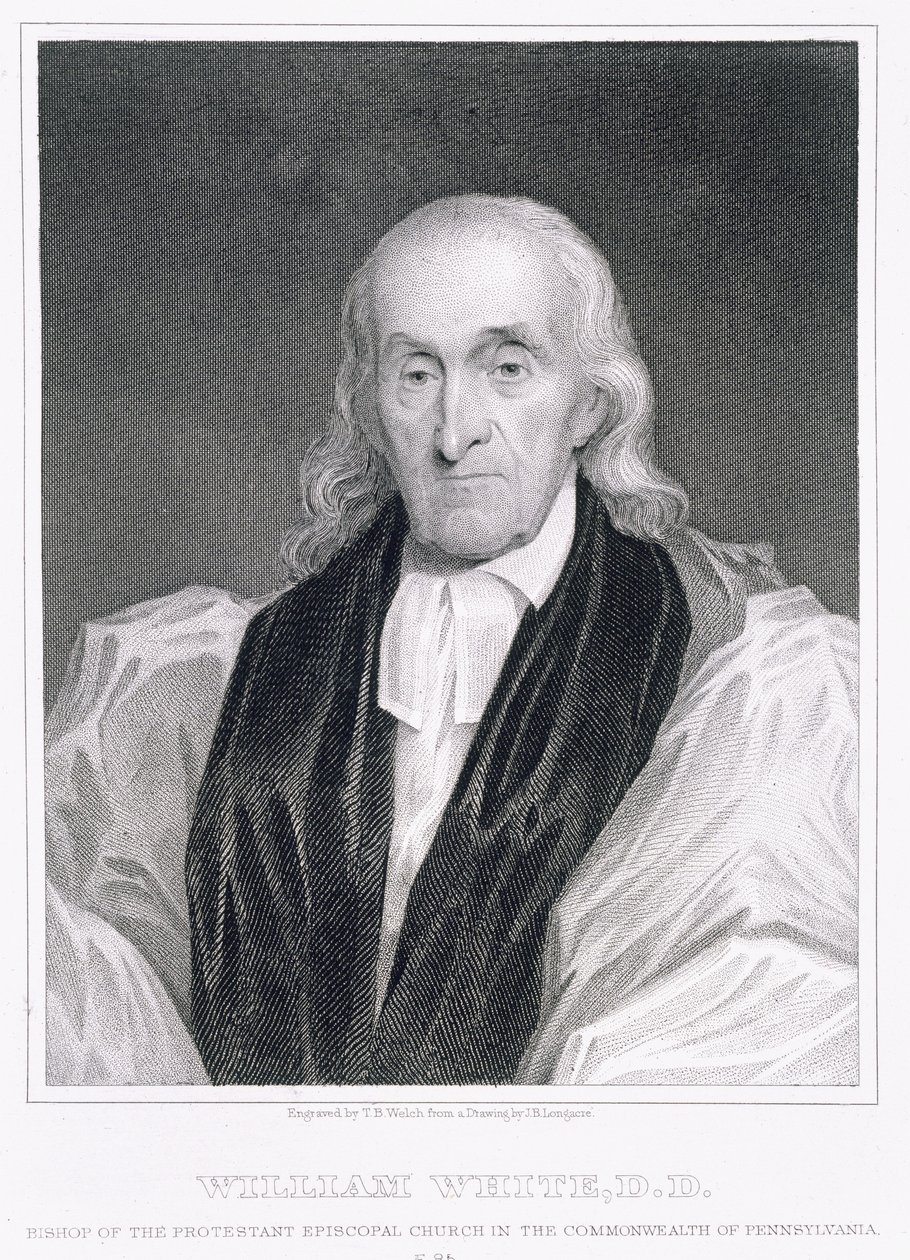 William White (1748-1836) âgé de 85 ans, gravé par Thomas B. Welch (1814-74) - James Barton Longacre