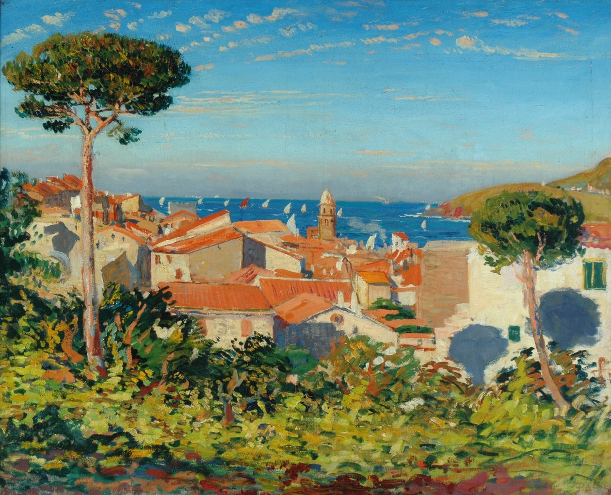 La Ville de Collioure, vers 1908 - James Dickson Innes