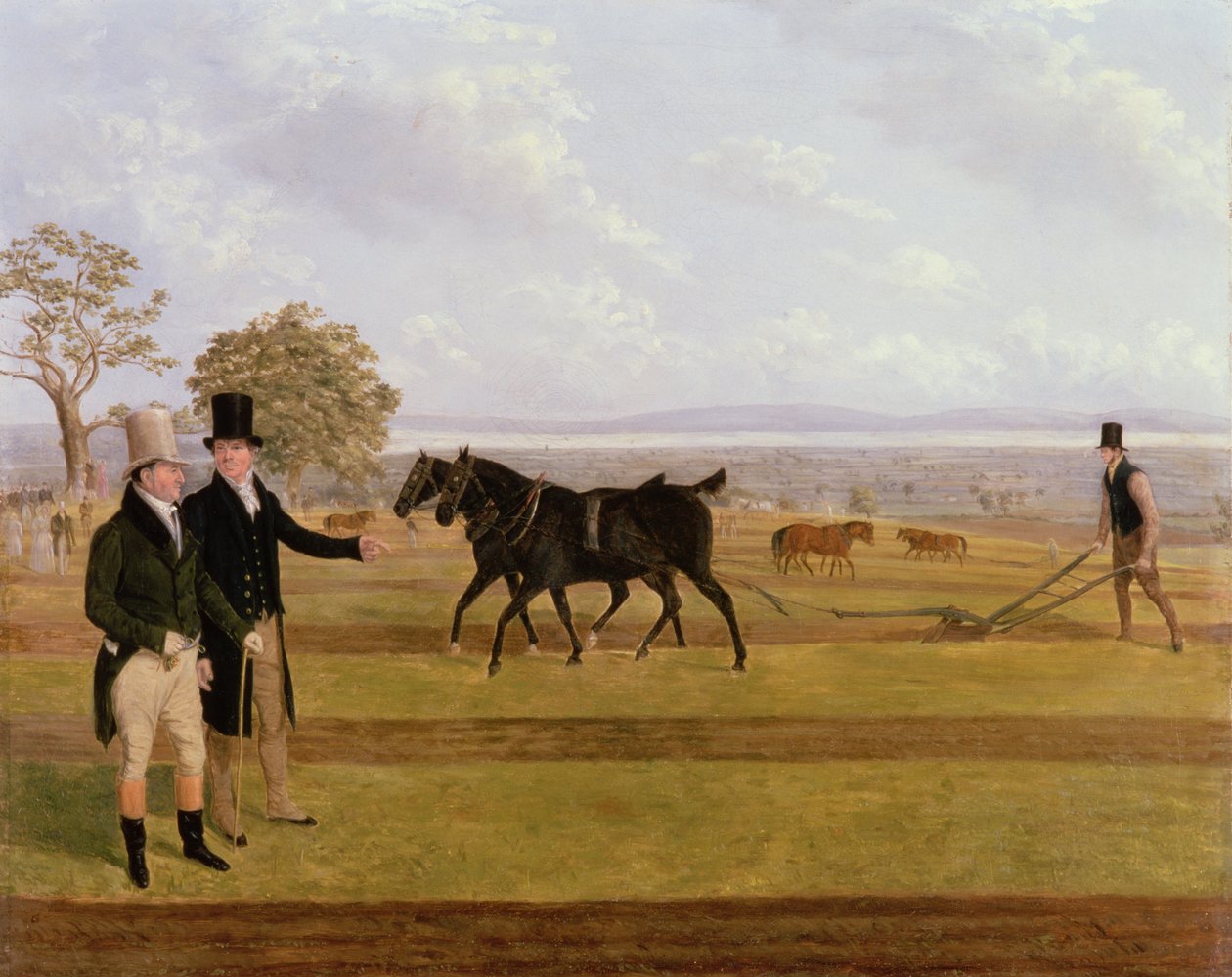 Sir Charles Morgan au concours de labour de Castleton, 1845 - James Flewitt Mullock