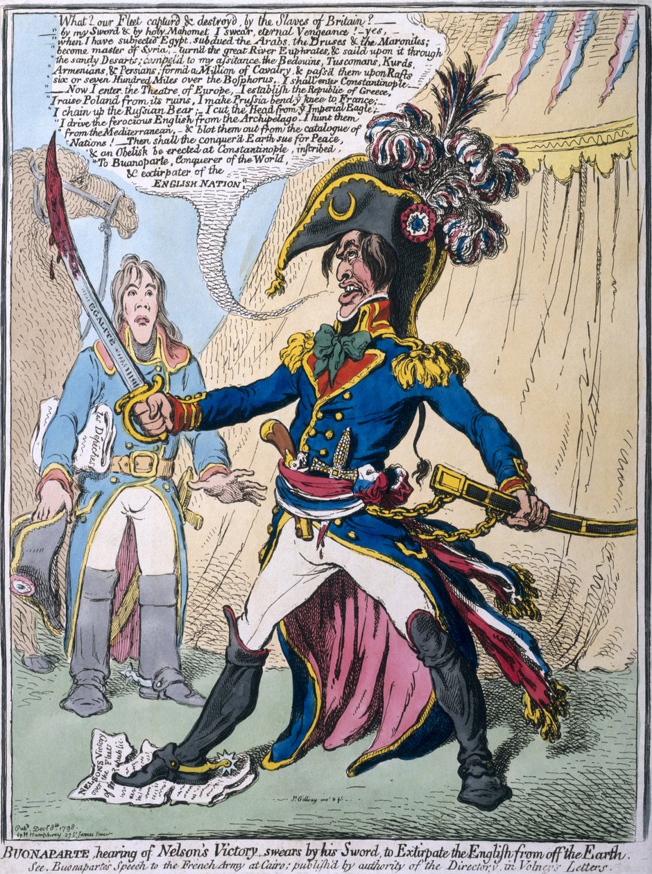 Buonaparte apprenant la victoire de Nelson jure par son épée d