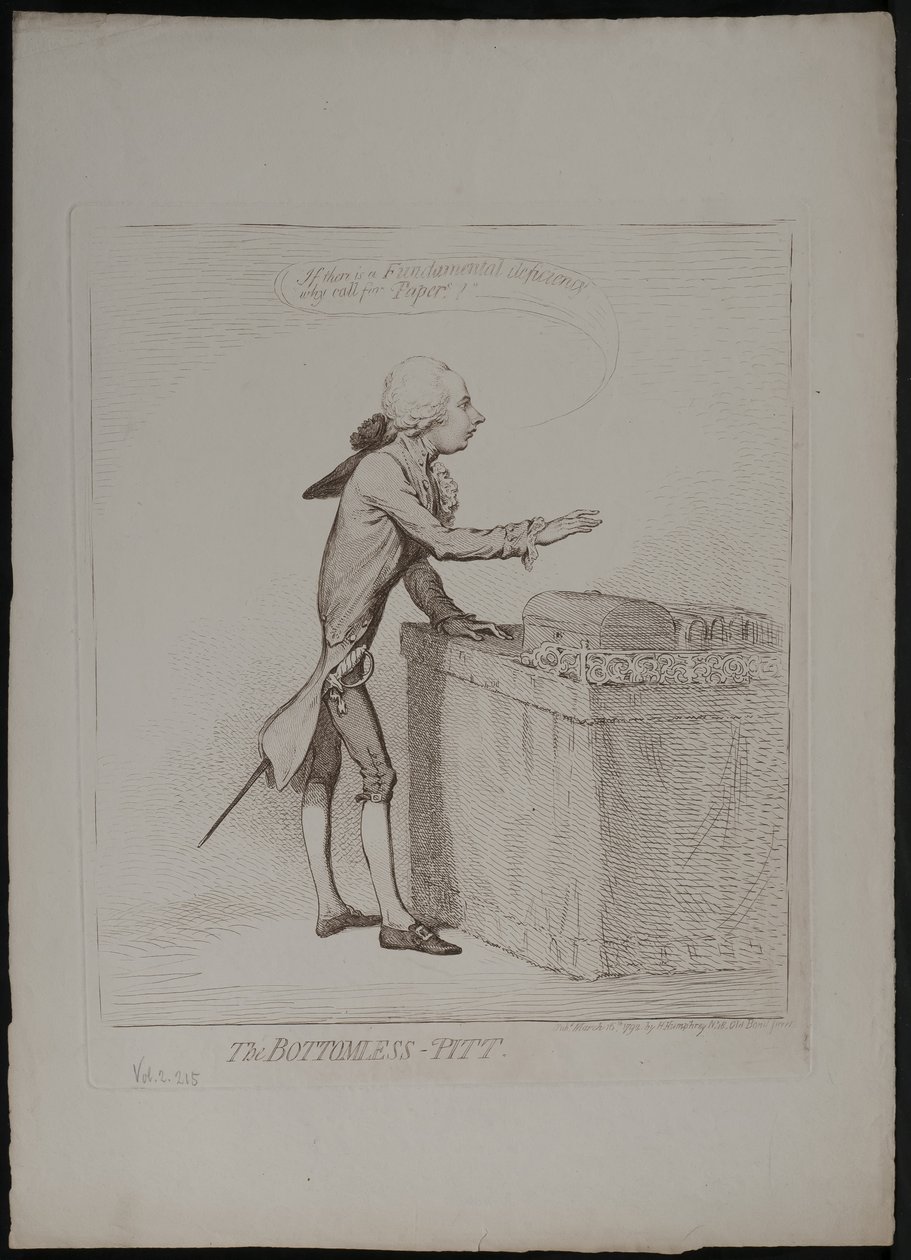 Le Puits sans fond, 1792 - James Gillray