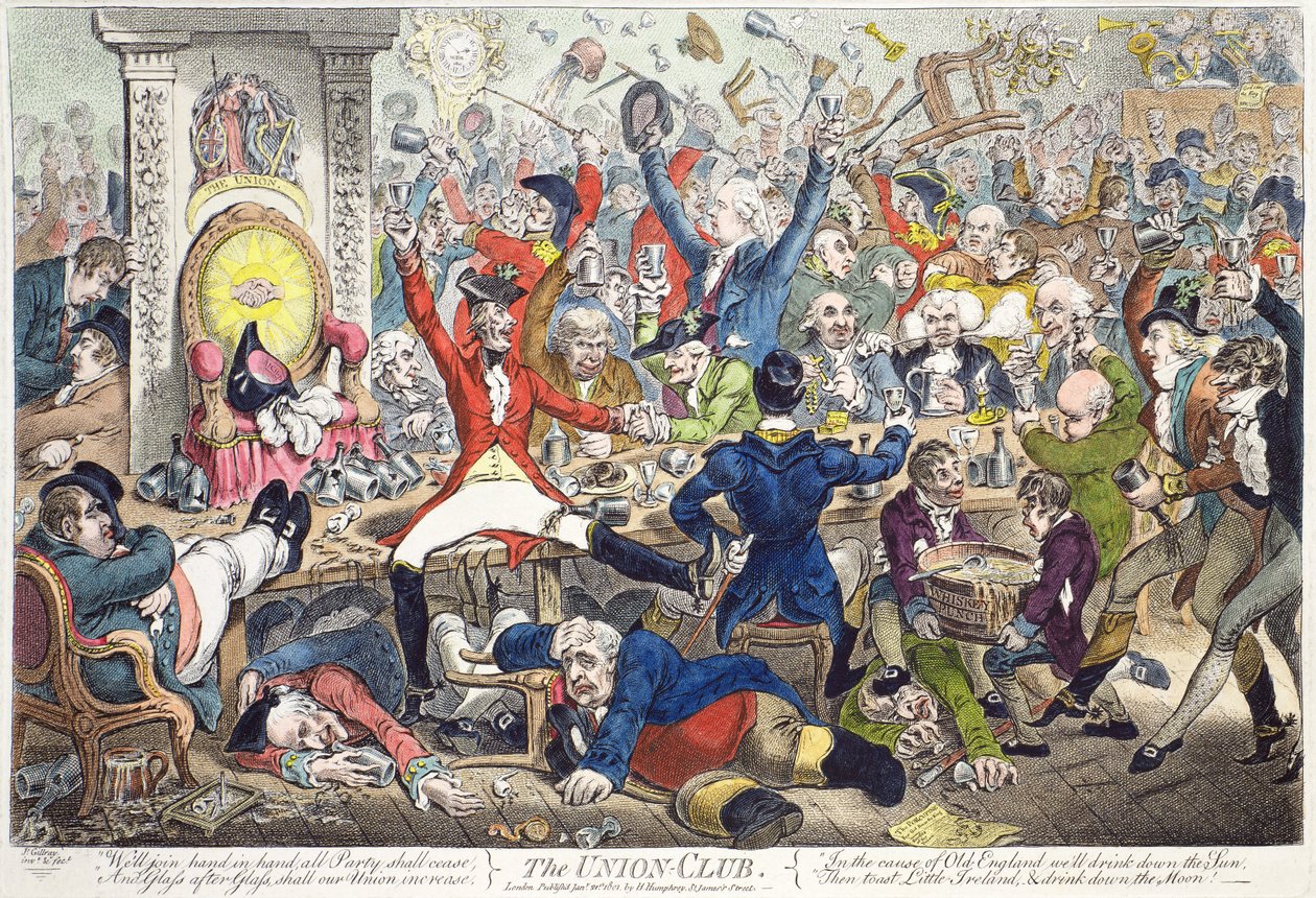 Le Club Union - James Gillray