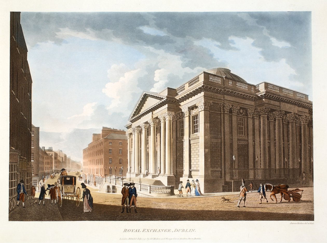 La Bourse Royale, Dublin, 1792 - James Malton
