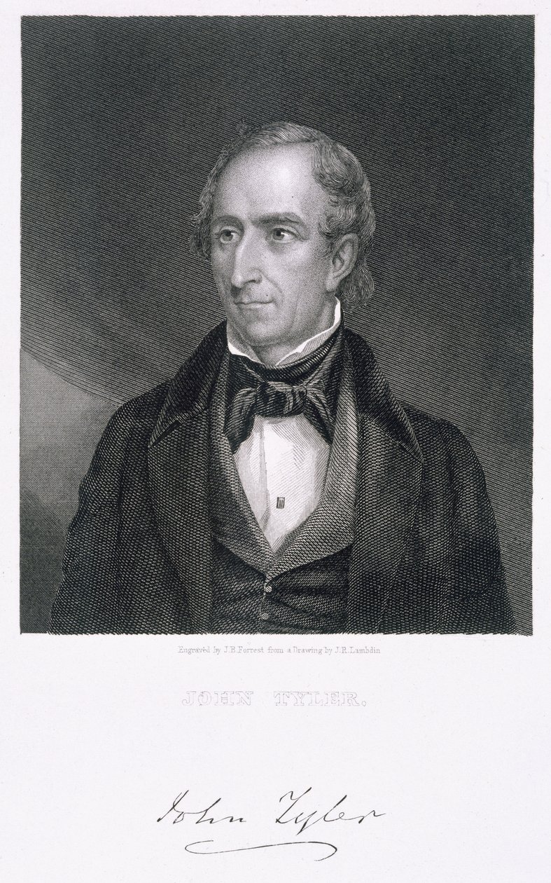 John Tyler, gravé par John B. Forrest - James Reid Lambdin