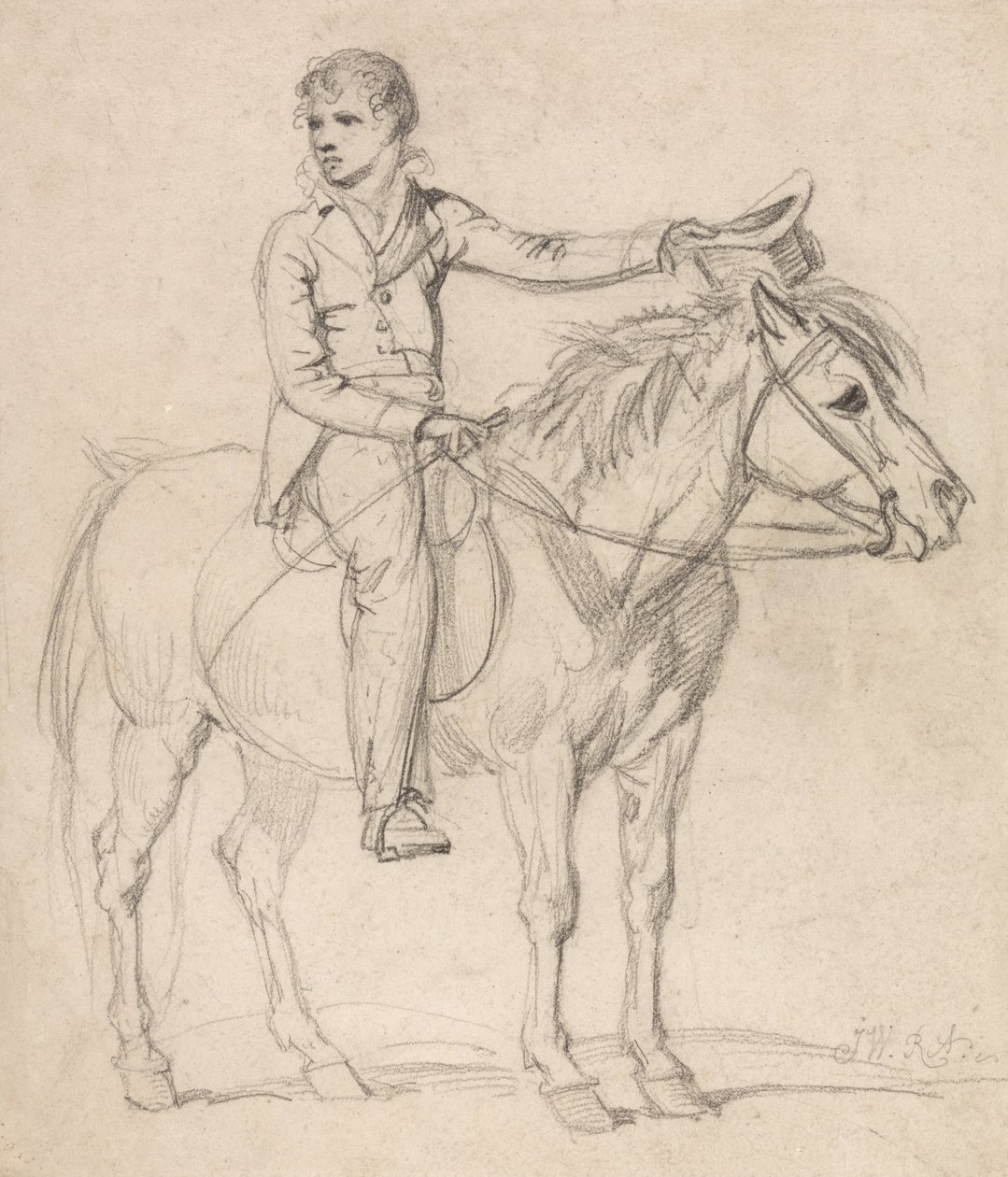 Lord Stanhope (plus tard comte de Chesterfield) en garçon, montant un poney - James Ward