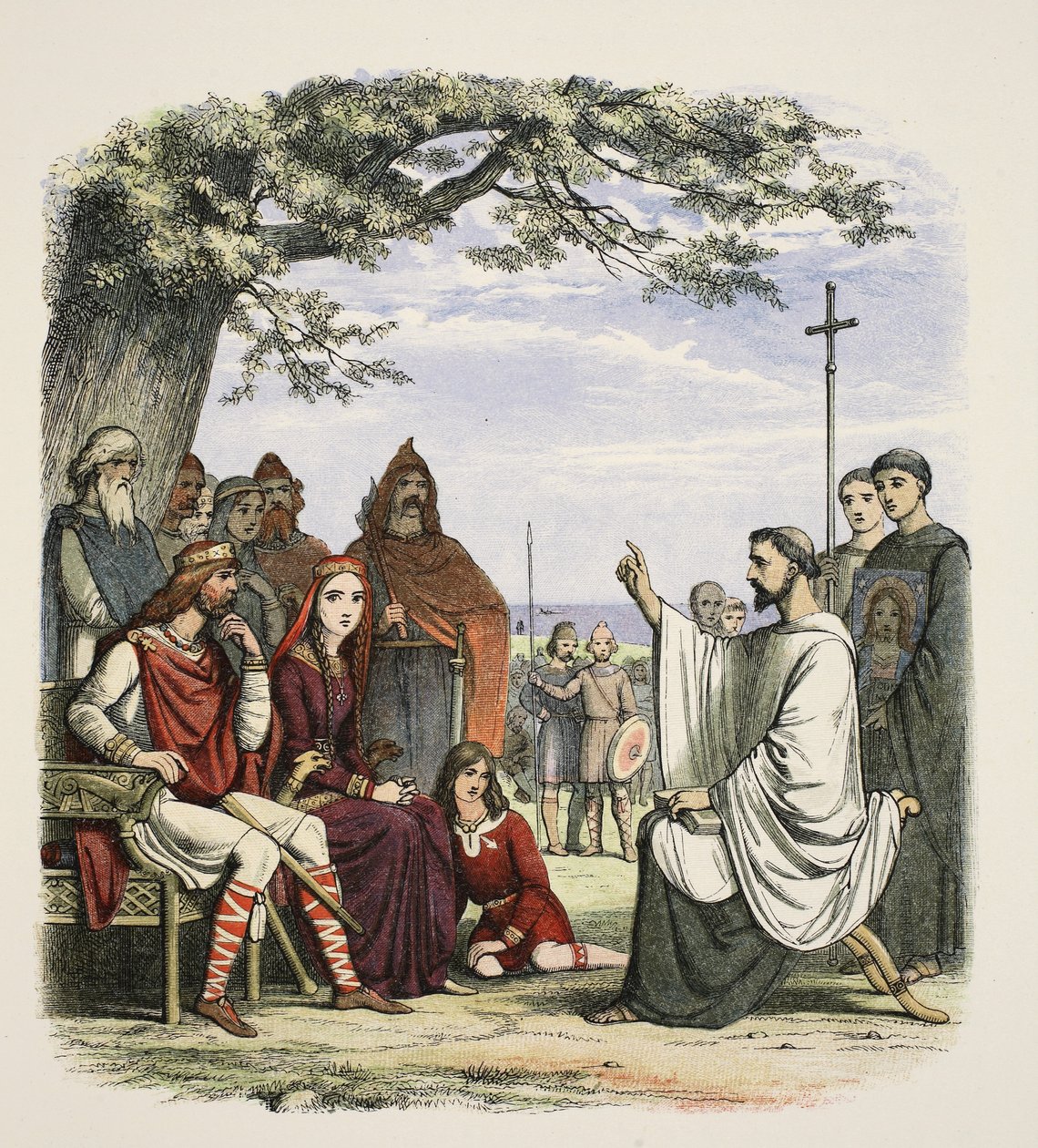 Augustin prêchant devant le Roi Ethelbert, 597 après J.-C., de 