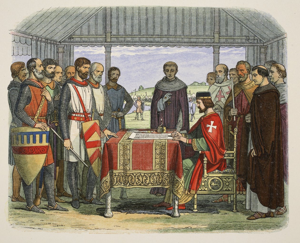 Le roi Jean signe la Grande Charte, d