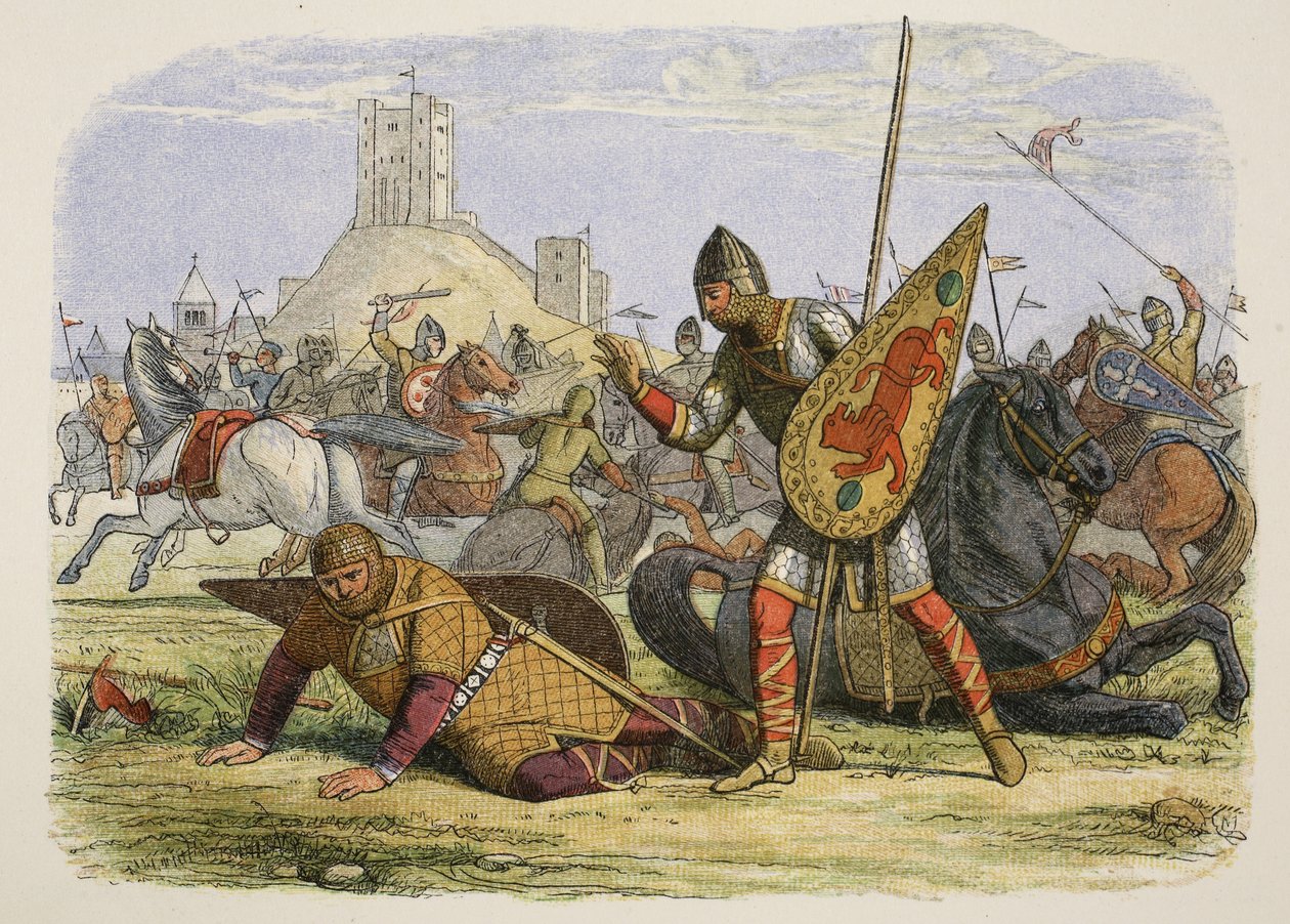 Robert blessant son père, le Roi Guillaume I, janvier 1079, de 