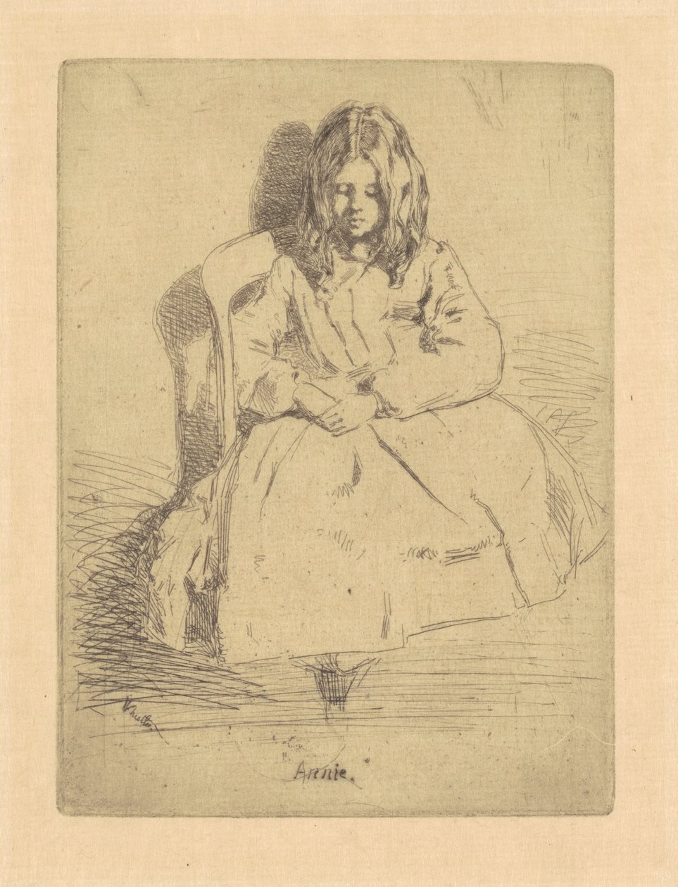 Annie, assise, 1858-1859 - James Abbott McNeill Whistler