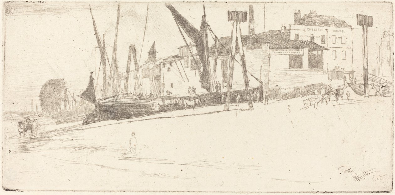 Quai de Chelsea - James Abbott McNeill Whistler