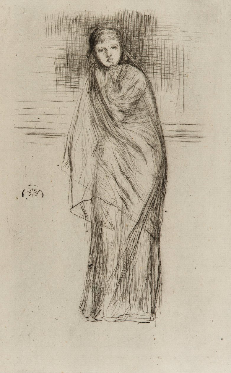 Modèle drapé, 1870 - James Abbott McNeill Whistler