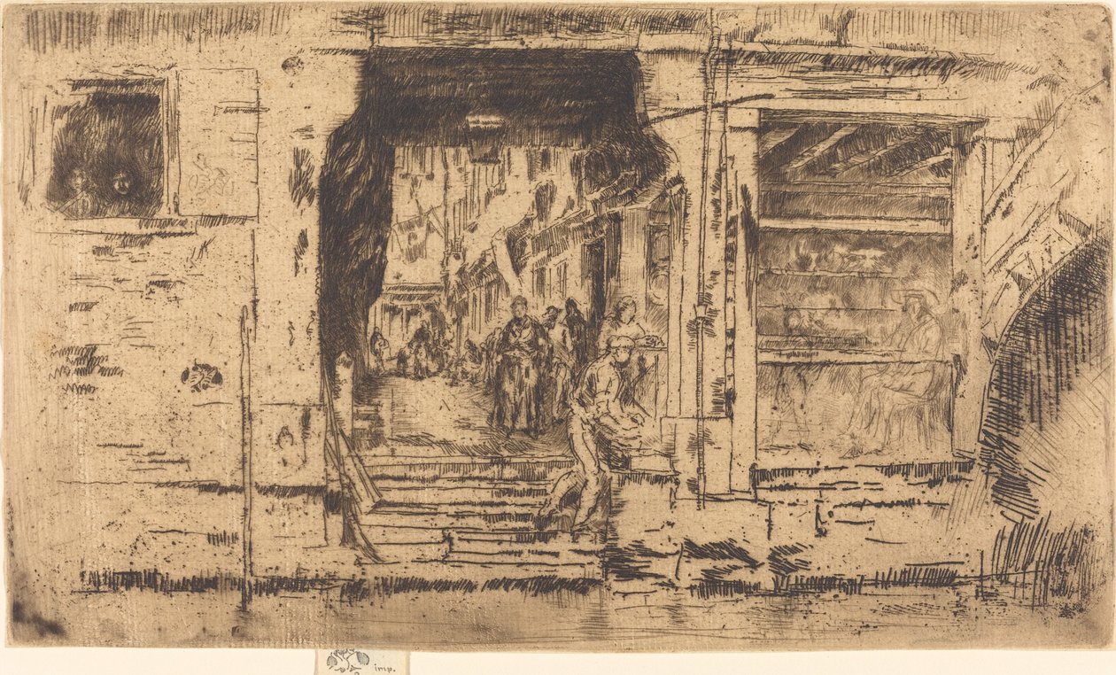 Poissonnerie, Venise - James Abbott McNeill Whistler