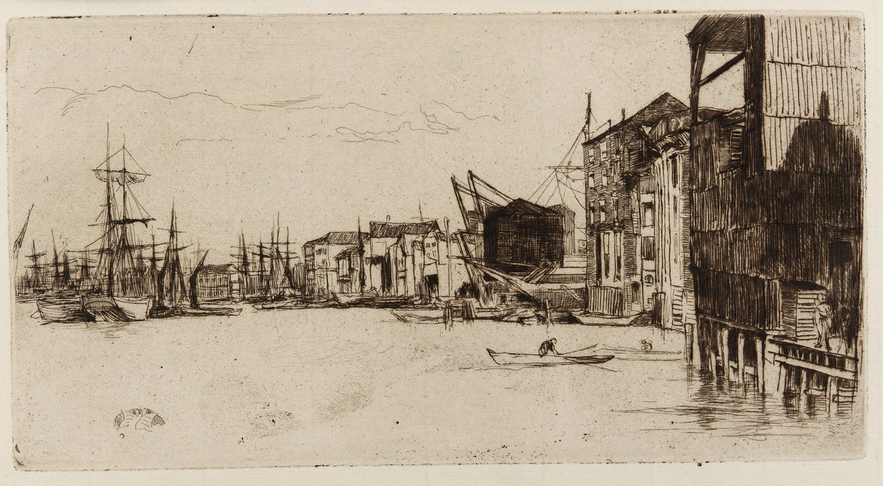 Quai du libre-échange, 1877 - James Abbott McNeill Whistler